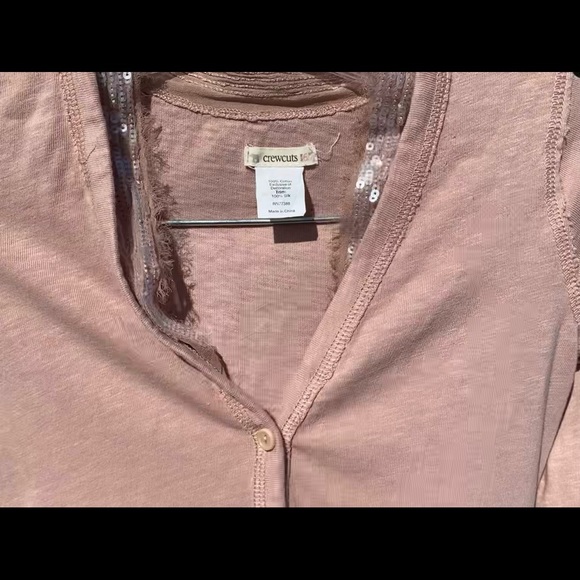 Crewcuts by J. Crew for girls Mauve Cardigan Sz 6-7 - Picture 5 of 5